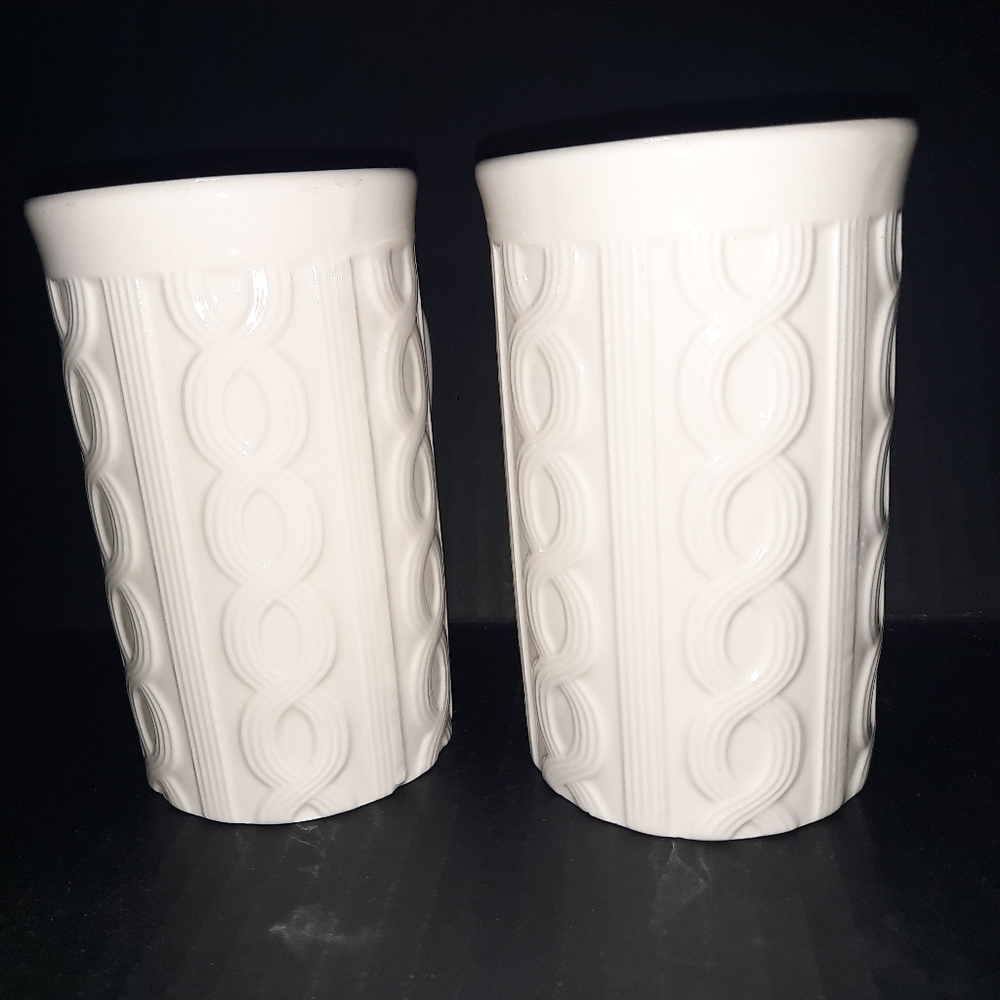 Bay island cable knit mug set